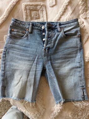 Free People Denim Bermuda Shorts